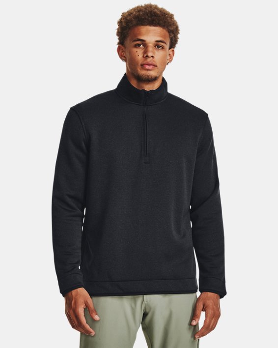 Men's UA Storm SweaterFleece ¼ Zip, Black, pdpMainDesktop image number 0
